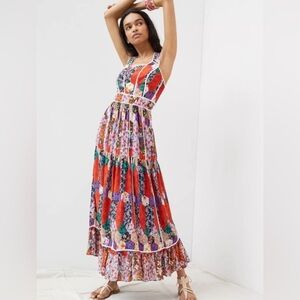Anthropologie Bhanuni by Jyoti Square Neck Maxi Dress